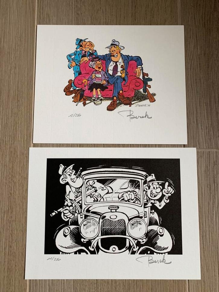 2x Ex Libris - Sammy van Berck - Handgesigneerd, Verzamelen, Stripfiguren, Zo goed als nieuw, Verzenden