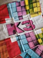 Flanellen 1-persoons Dekbedovertrek K3 + kussensloop, Huis en Inrichting, Ophalen, Gebruikt, Eenpersoons, Dekbedovertrek