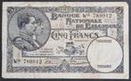 5 Francs 1926 Nationale Reeks / Zeldzaam !, Ophalen of Verzenden, Los biljet