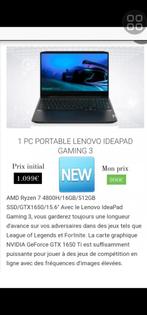 Lenovo-gamelaptop, Nieuw, Ryzen 7 5800h, 512 GB, 64 GB of meer