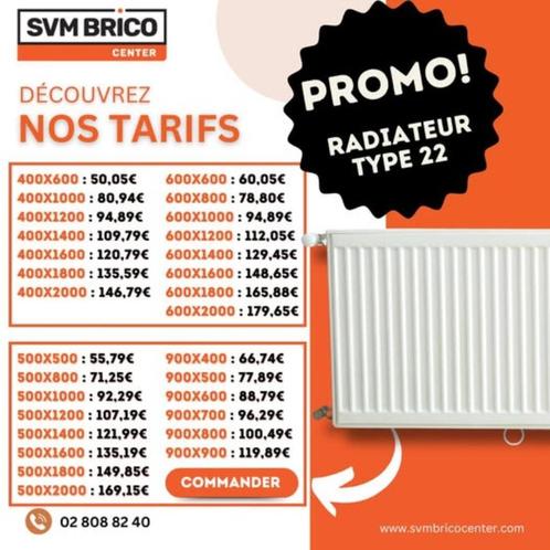 Radiateur type 22 tegen fabrieksprijzen!, Doe-het-zelf en Bouw, Verwarming en Radiatoren, Nieuw, Radiator, 800 watt of meer, 30 tot 80 cm