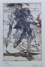 JIRI BRAZDA / FIGUUR / KLEURETS / 29x20cm / SIG / 1989, Ophalen of Verzenden