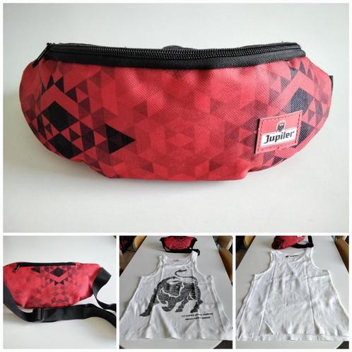 Sac banne et t-shirt XL coton publicitaire - JUPILER, Verzamelen, Biermerken, Nieuw, Jupiler, Ophalen of Verzenden