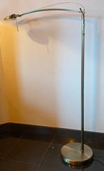 Lampe-Liseuse halogène sur pied en Laiton Brossé, Maison & Meubles, Comme neuf, Laiton brossé, 100 à 150 cm, Métal