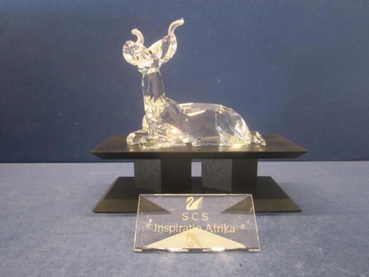 Swarovski SCS 1994 Jaarlijkse Editie Koedoe kompleet, Verzamelen, Swarovski, Nieuw, Figuurtje, Ophalen of Verzenden