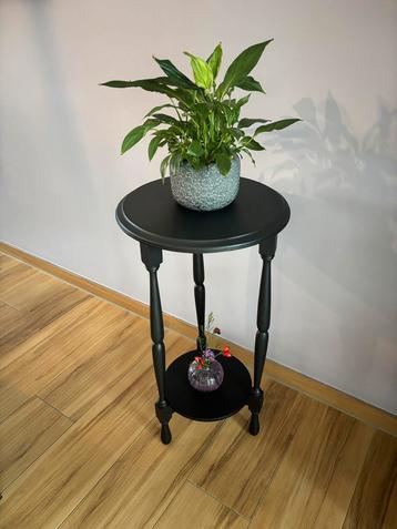 Vintage hoog bijzettafeltje / plantentafeltje - zgan beschikbaar voor biedingen