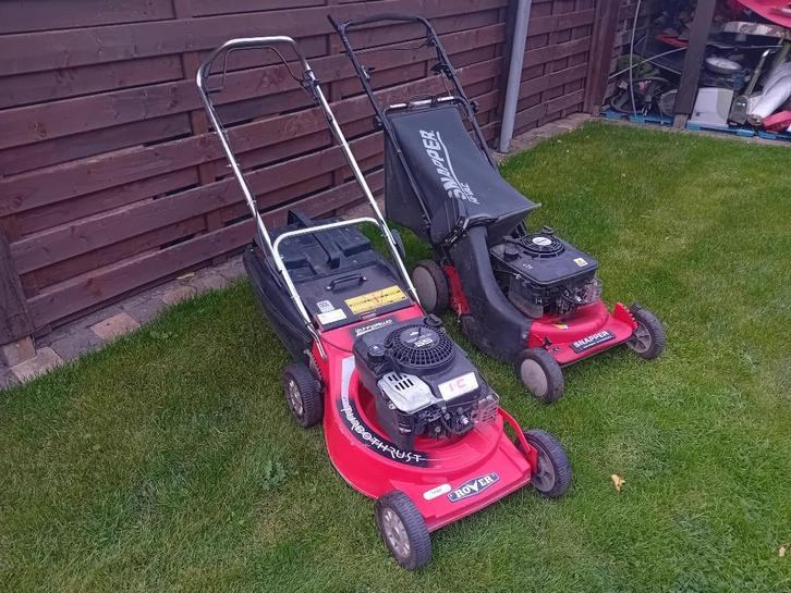 2 grasmaaiiers zelftrekker, Tuin en Terras, Grasmaaiers, Gebruikt, Cirkelmaaier, Versnellingen, Ophalen