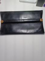 DELVAUX Vintage zwarte buideltas met logo, Handtassen en Accessoires, Tassen | Damestassen, Verzenden, Zwart