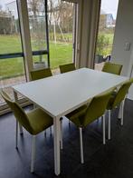 Tafel ZONDER stoelen (mat glas) 150x90, Huis en Inrichting, Tafels | Eettafels, Ophalen, 100 tot 150 cm, 50 tot 100 cm, Vijf personen of meer