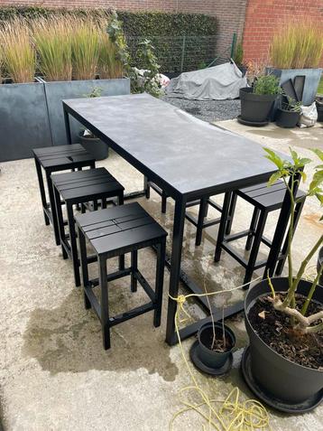 Tuinset barset tafel met 6 stoelen beschikbaar voor biedingen