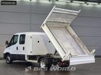 Iveco Daily 35C14 Dubbel Cabine Kipper met Kist Dubbellucht, Auto's, Stof, Gebruikt, Euro 6, Iveco