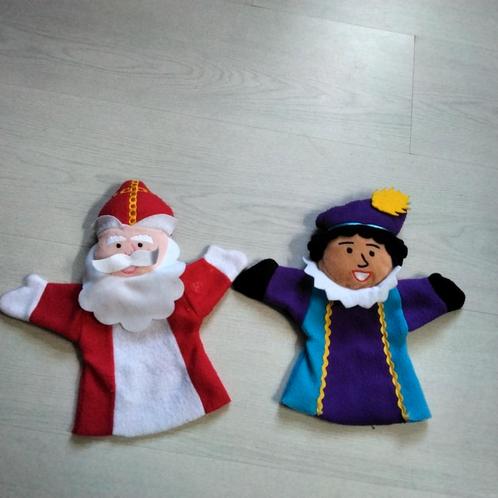 sinterklaas en zwarte Piet handpoppen, Diversen, Sinterklaas, Gebruikt, Ophalen of Verzenden