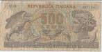 Bankbiljet Italië 500 Lire - 1966 U.19, Italië, Los biljet, Ophalen of Verzenden