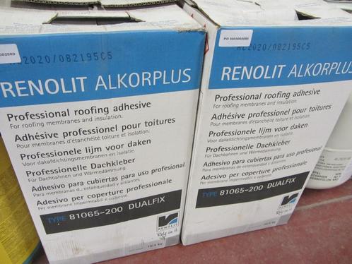 RENOLIT ALKORPLUS prof. spuitcontactlijm PVC Daken € 95 exc, Doe-het-zelf en Bouw, Dakpannen en Dakbedekking, Nieuw, Dakleer, Ophalen