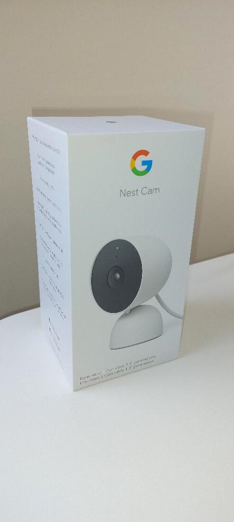 Google nest cam - indoor, TV, Hi-fi & Vidéo, Caméras de surveillance, Comme neuf, Caméra d'intérieur, Enlèvement