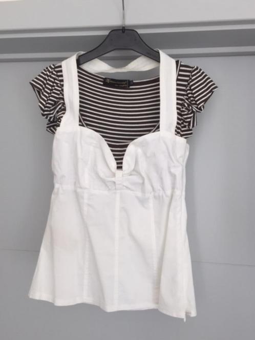 Top met onderstuk in één / X Small, Kleding | Dames, Topjes, Zo goed als nieuw, Maat 34 (XS) of kleiner, Wit, Ophalen of Verzenden