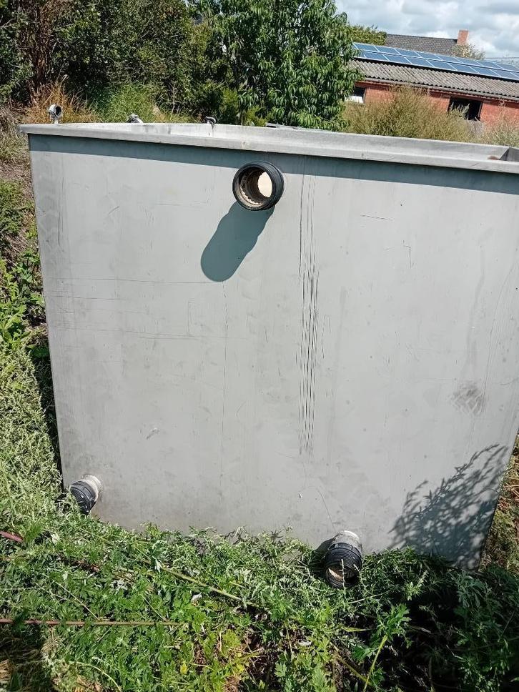 grote zware inox visbak 3.5 m³ met 3 grote koppelgaten, Dieren en Toebehoren, Vissen | Aquaria en Toebehoren, Zo goed als nieuw