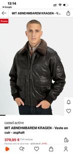 Veste  cuir camel active, Enlèvement ou Envoi, Comme neuf