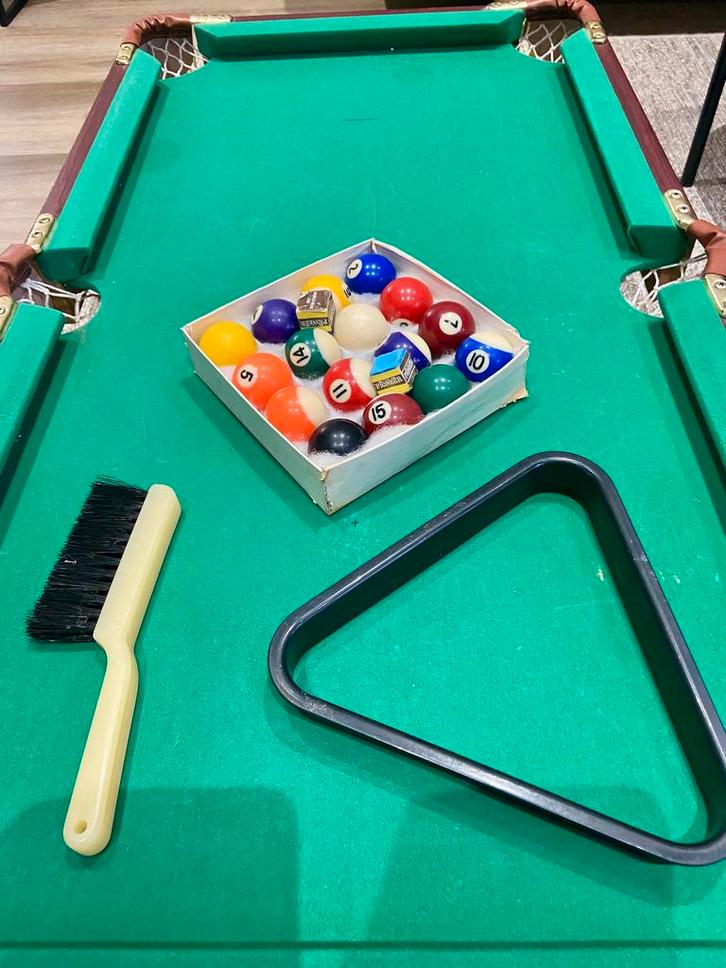 Biljarttafel kinderen+gratis toppenbiljart, Kinderen en Baby's, Speelgoed | Voetbaltafels, Zo goed als nieuw, Ophalen