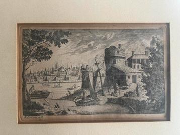 17e eeuwse ets van Richard Adam (1654-1693) beschikbaar voor biedingen