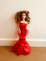 Barbie met rode kerstjurk, Kinderen en Baby's, Ophalen, Gebruikt, Barbie