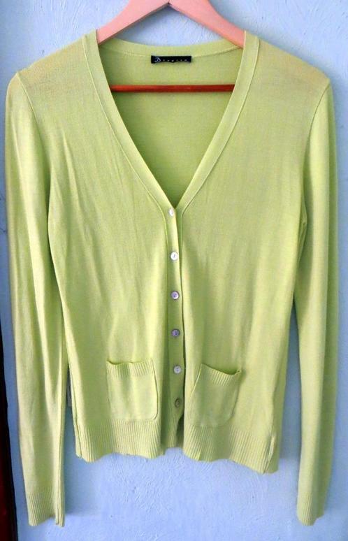 cardigan vestje, Kleding | Dames, Truien en Vesten, Zo goed als nieuw, Maat 38/40 (M), Groen, Ophalen of Verzenden