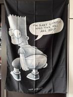 Zeldzaam vlag van Bart Simpson perfecte staat,  jaren 90, Ophalen of Verzenden, Zo goed als nieuw, Tv, Overige typen