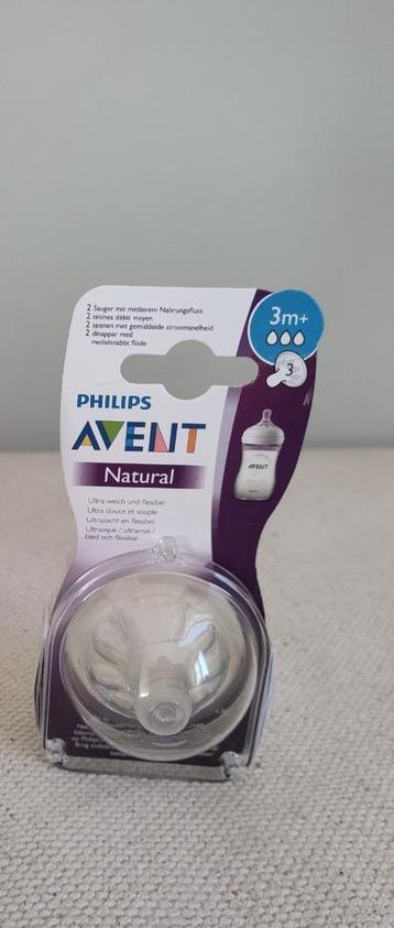 Philips Avent speen natural+3m NIEUW