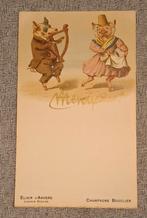 Prachtige menukaart van Elixir d'Anvers uit begin jaren 1900, Ophalen of Verzenden