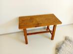 Houten bankje of bijzettafel, Ophalen, Minder dan 45 cm, Gebruikt, 55 tot 75 cm