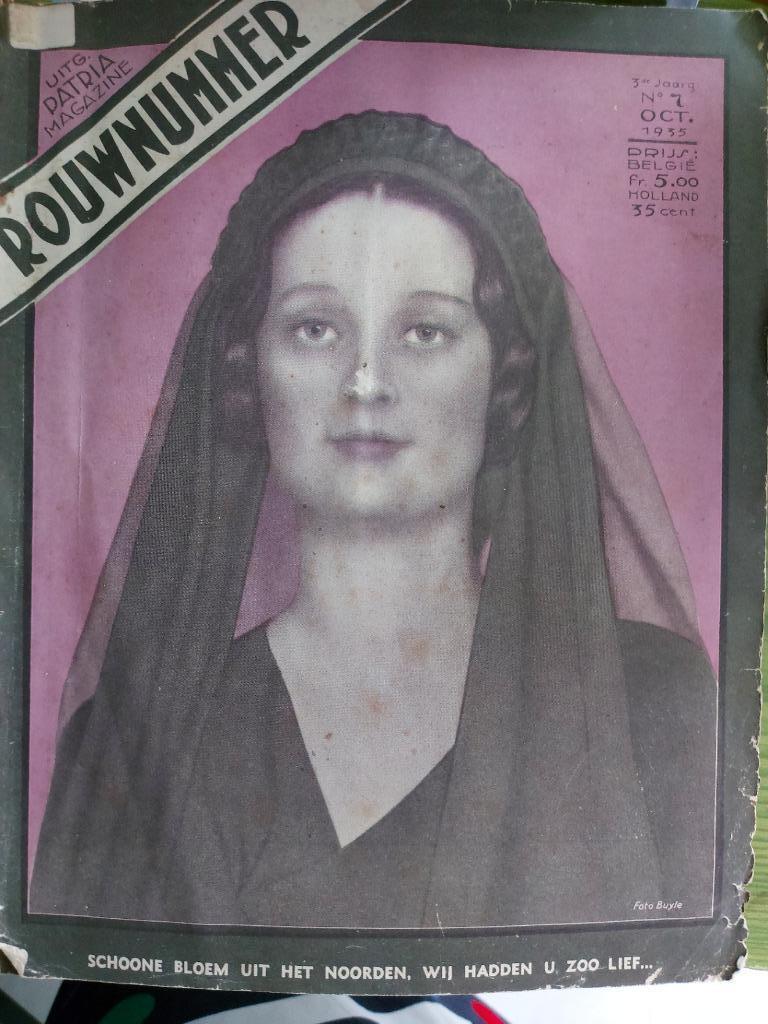 rouwnummer koningin astrid, Collections, Enlèvement ou Envoi, Utilisé, Autres types