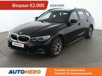 BMW 3 Serie 318 318d Sport Line (bj 2020, automaat), Auto's, Achterwielaandrijving, Zwart, Leder, 5 deurs