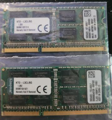 RAM 8GB RAM SODIMM DDR3L PC3L-12800 1600 Mhz