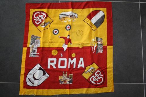 voetbal AS Roma doek scarf scudetti Schal écharpe Bandiera f, Verzamelen, Sportartikelen en Voetbal, Gebruikt, Vaantje of Sjaal