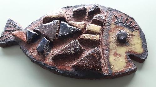Vintage brutalistische vis - keramiek - brutalisme, Antiek en Kunst, Antiek | Keramiek en Aardewerk, Ophalen of Verzenden