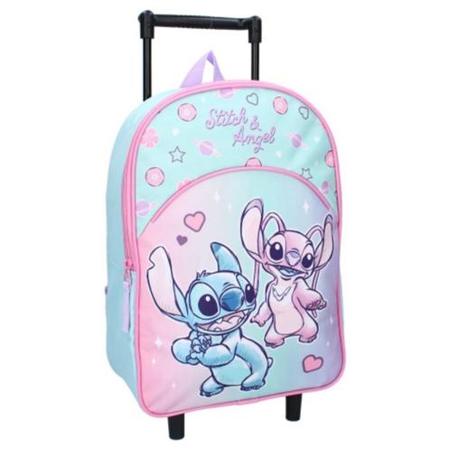 Lilo en Stitch Trolley Rugzak - Disney, Handtassen en Accessoires, Koffers, Nieuw, Overige materialen, Minder dan 50 cm, Minder dan 35 cm