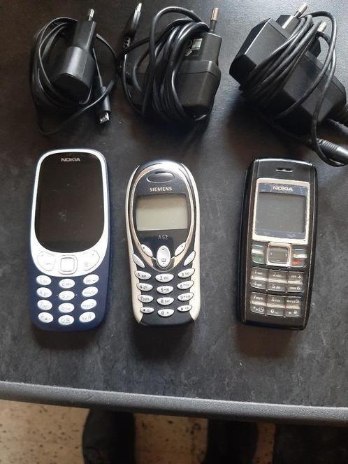 Nokia 3310 New, 1 Siemens et 1 Nokia en parfait états de fon, Telecommunicatie, Mobiele telefoons | Nokia, Gebruikt, Zonder abonnement