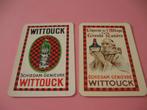 2 oude losse speelkaarten Genièvre Wittouck (36), Verzamelen, Speelkaarten, Jokers en Kwartetten, Ophalen of Verzenden, Zo goed als nieuw