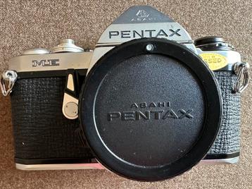 Asahi Pentax ME Super + originele winder + lederen case beschikbaar voor biedingen