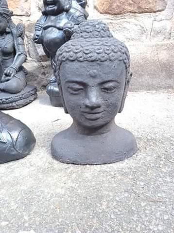 buste de bouddha 30 cm en pierre reconstituée  beschikbaar voor biedingen