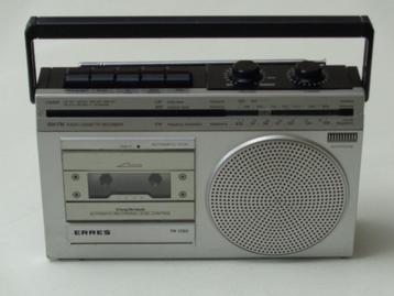 Vintage Radio Cassette Recorder ERRES Type TR 1720/14 