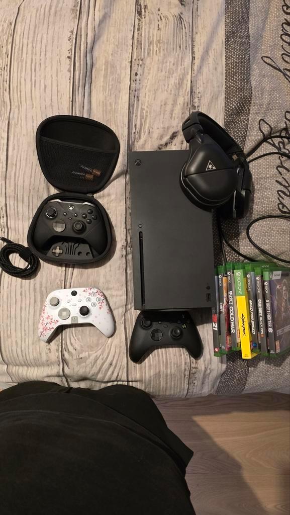 Xbox series x met scuf en meer, Games en Spelcomputers, Spelcomputers | Xbox Series X en S, Zo goed als nieuw, Xbox Series X, Ophalen of Verzenden