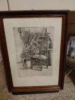 Proefdruk ets van B Masquelin uit 1975, Enlèvement