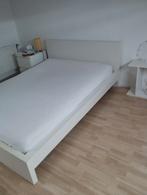 Bed wit Ikea Malm, Huis en Inrichting, Slaapkamer | Bedden, Ophalen, Gebruikt, Wit