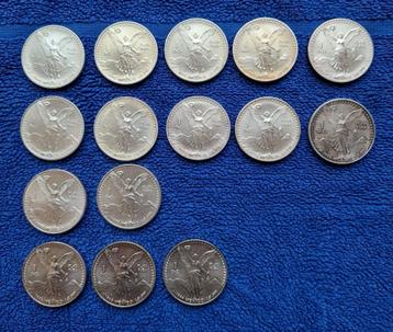 15x 1 oz zilver BU Libertad oud design (1992-1994)