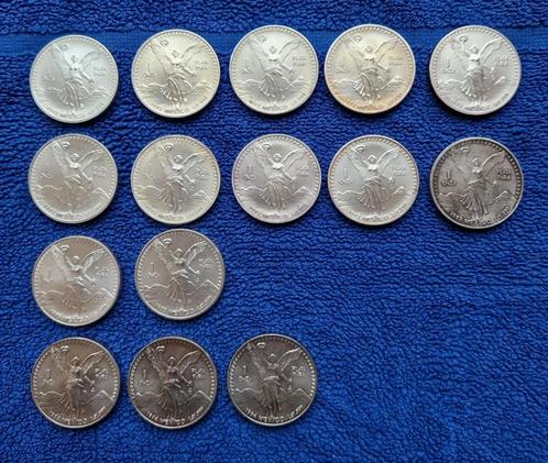 15x 1 oz zilver BU Libertad oud design (1992-1994), Postzegels en Munten, Munten | Amerika, Losse munt, Midden-Amerika, Zilver