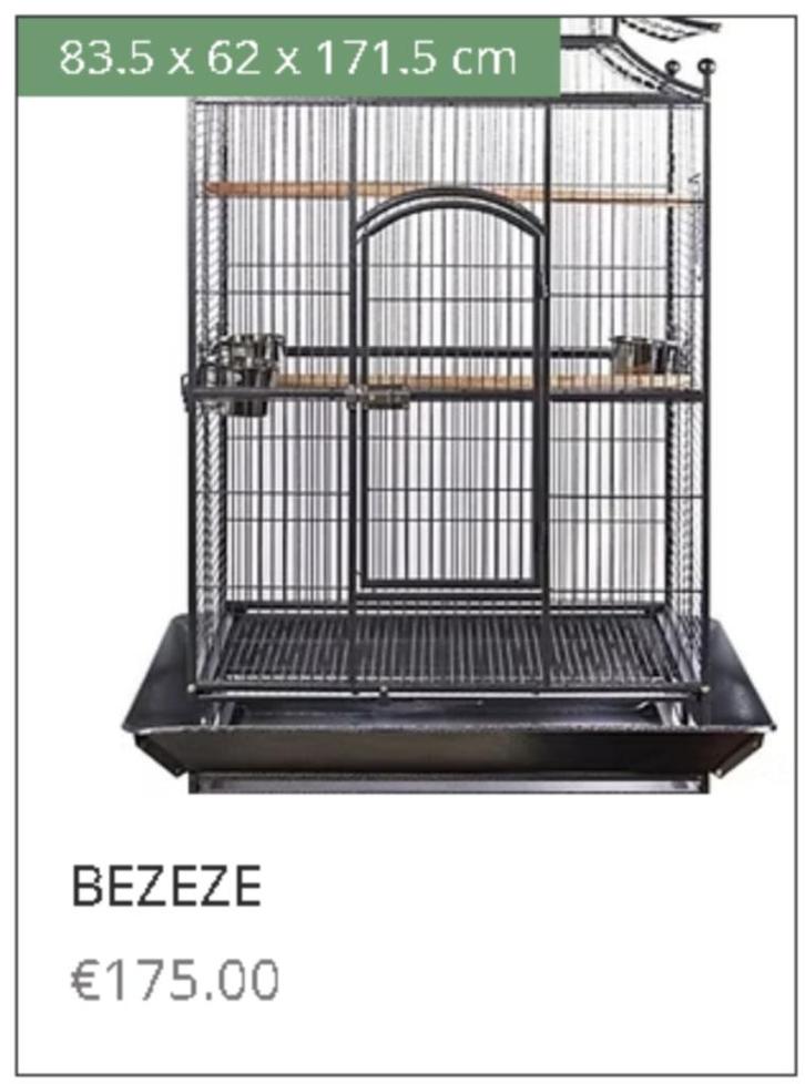 PRIJSLIJST PAPEGAAIENKOOI ACTIE ZONDAG 5 OKTOBER, Dieren en Toebehoren, Vogels | Hokken en Kooien, Ophalen of Verzenden