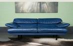 Vintage zetel B&B italia Alanda leer blauw., Ophalen, Gebruikt, Leer