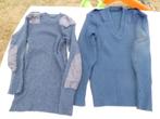 Militaria 2 Blauwe truien M 52, € 15 voor de twee, Ophalen of Verzenden, Gedragen, Maat 52/54 (L), Blauw
