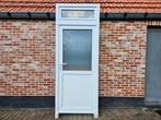 Prachtige Pvc Deur met Kiepraamje erboven Deceuninck, Ophalen, Zo goed als nieuw, Glas, Buitendeur